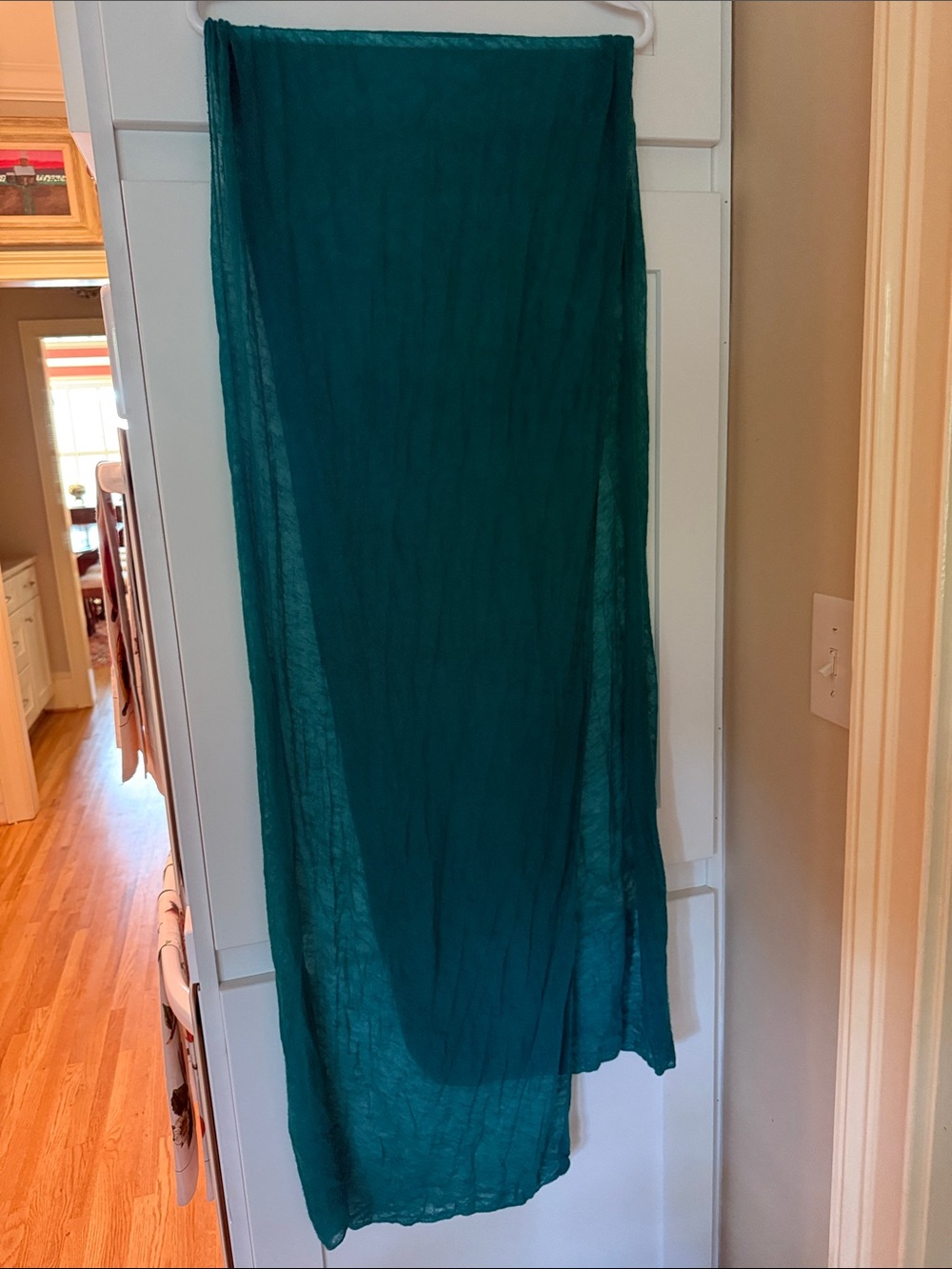 Teal 100% Cashmere Scarf/Wrap - Lightweight Flowing and Warm